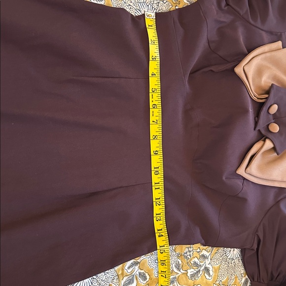 Stop Staring Dark Brown Retro Dress NWT 9-12-021 - Picture 5 of 8